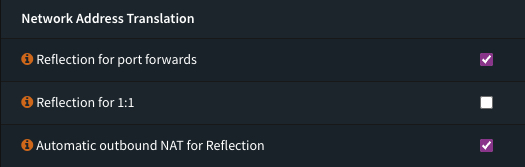 NAT Settings